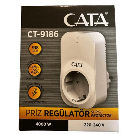Cata 9186 Akım Korumalı Priz (Priz Regülatör)