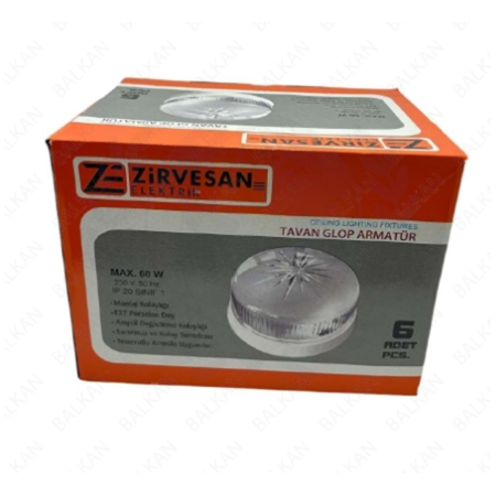 Zirvesan Tavan Glop Armatür